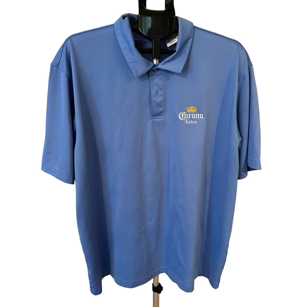 IZOD CORONA EXTRA LIGHT BLUE SHORT SLEEVE POLO